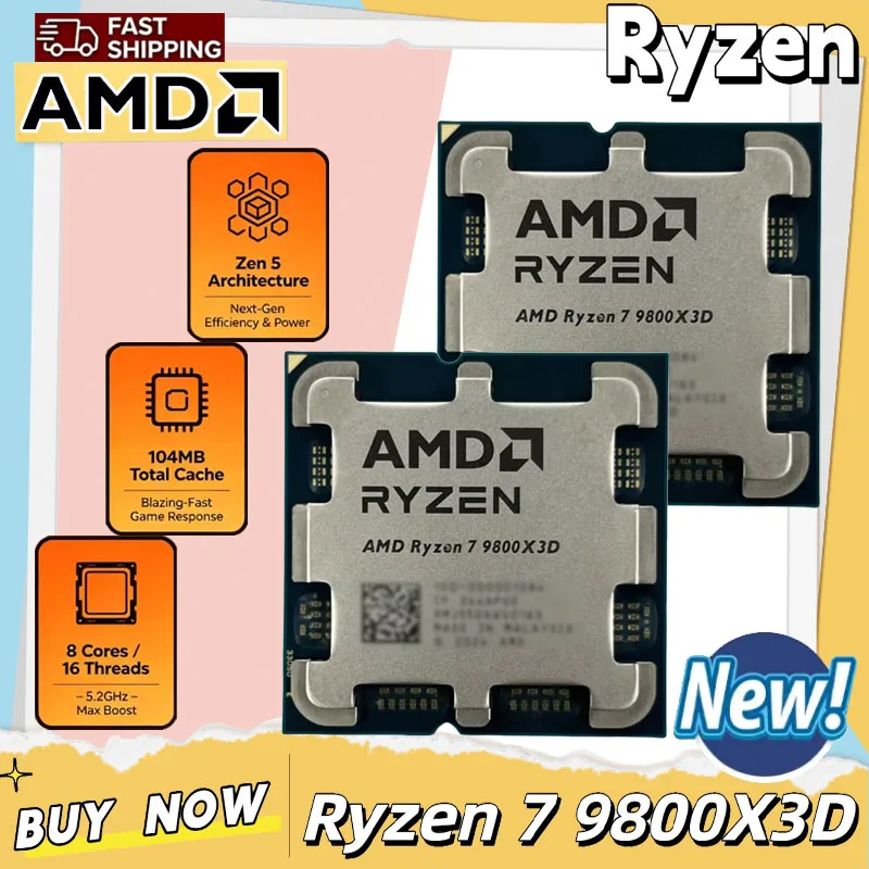 AMD Ryzen 7 9800X3D Game CPU U - огляд і ціна Amd Cpu Ryzen 7