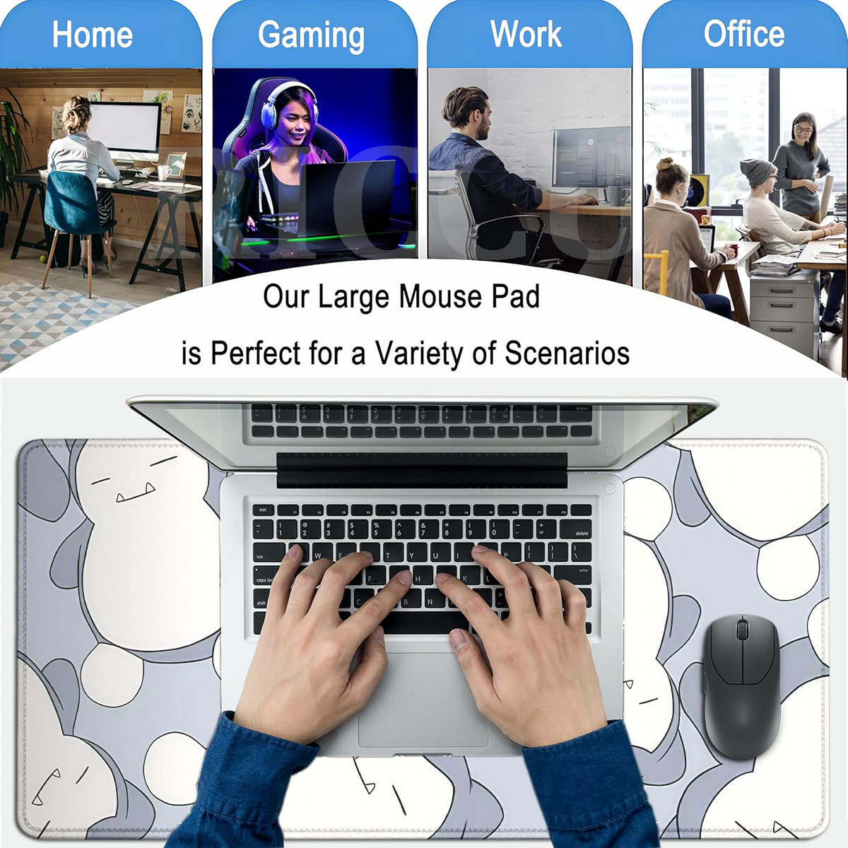 HD Printing Mouse Pad Pokemon  - огляд і ціна Gaming Keyboard Typewriter