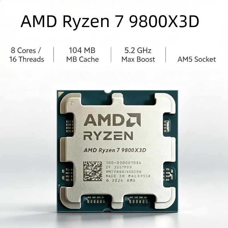 AMD Ryzen 7 9800X3D X3D Cache  - огляд і ціна Amd Cpu Ryzen 7